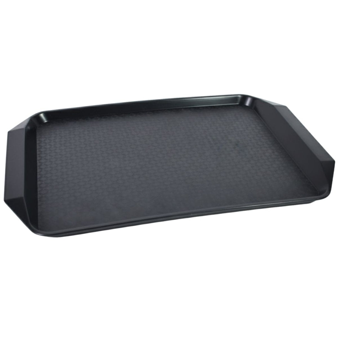 Bandeja de plástico negra 43.5 x 30 x 1.5cm.