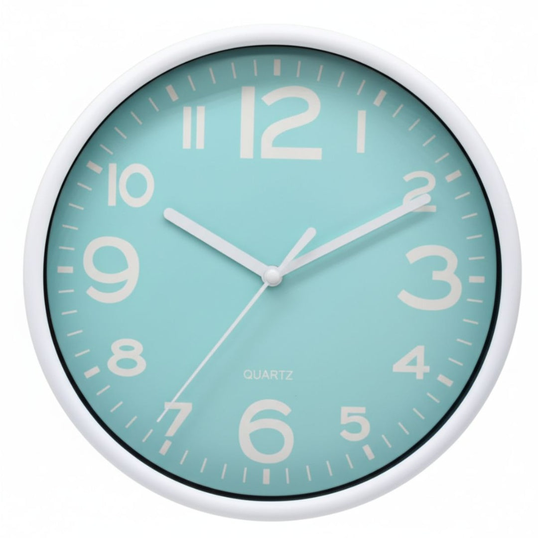Reloj de pared celeste 19x4cm