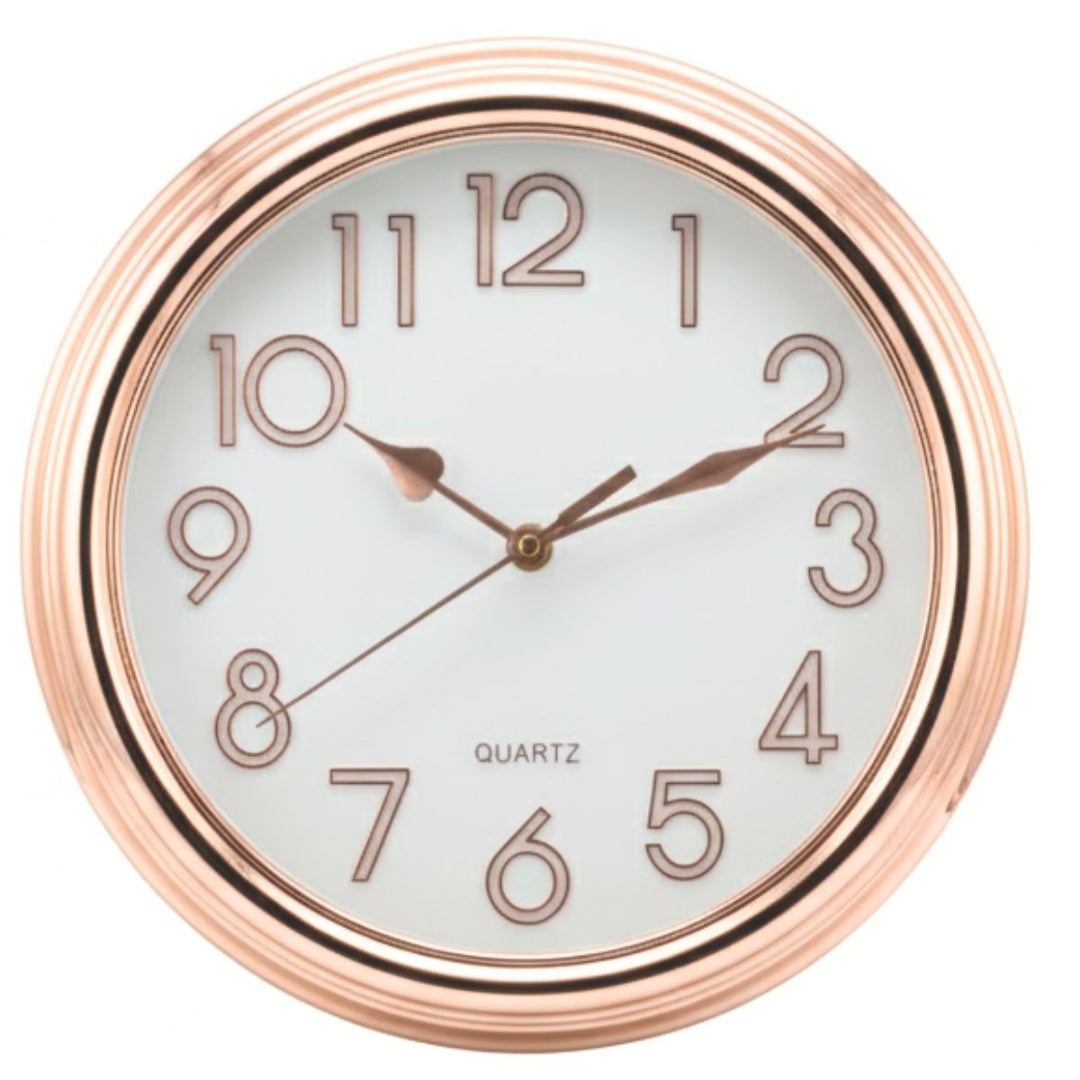 Reloj de pared champagne 31.5x5.5cm.