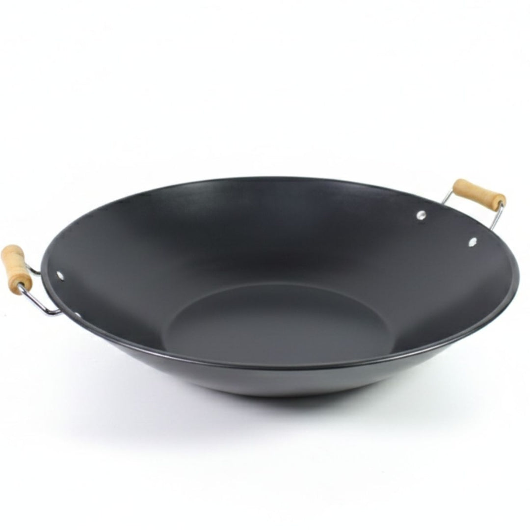 Sartén wok de acero al carbono 43cm.