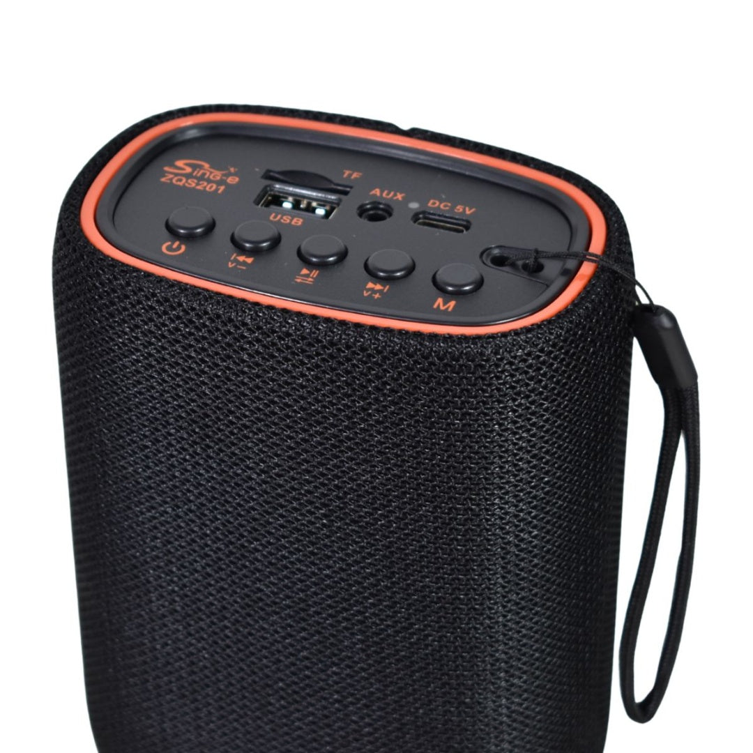 Parlante Bluetooth portátil 1000mAh. Negro