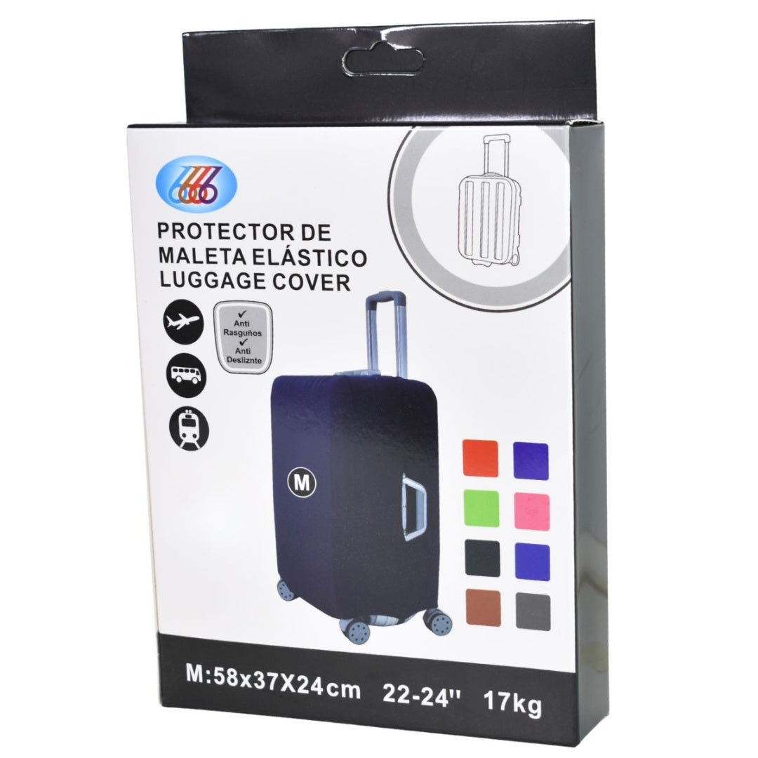 Funda elástica negra para valija de 22" a 24"