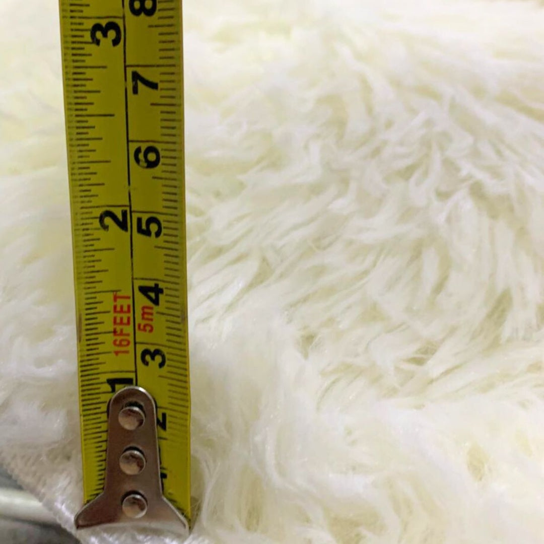 Alfombra shaggy de área 150x200cm. Crema