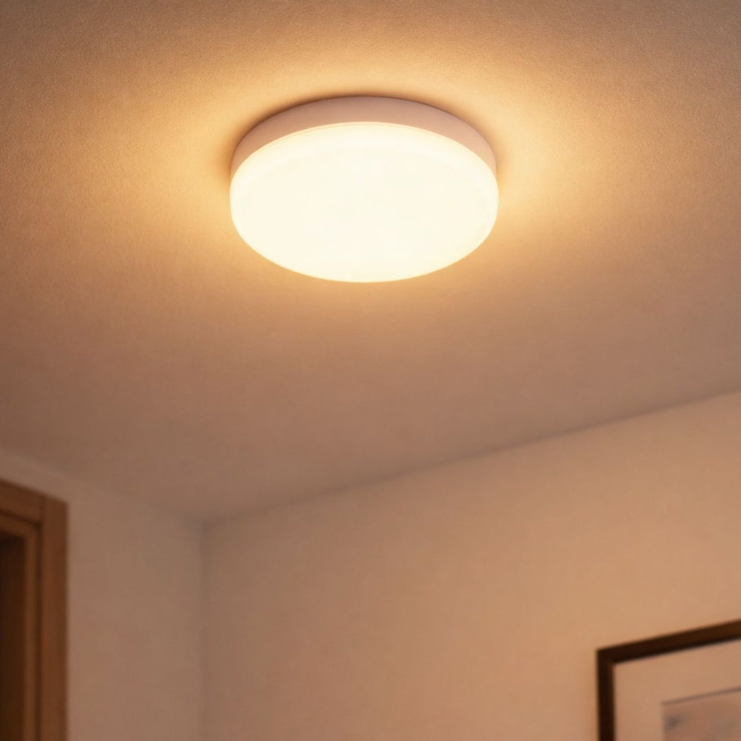 Panel luz LED redondo de superficie 23cm 36W Luz cálida
