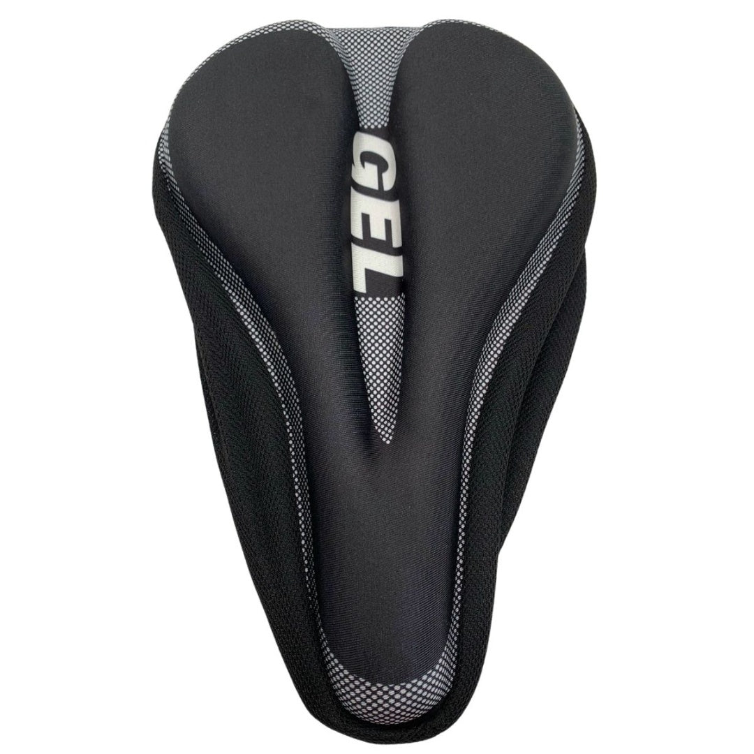 Cubre asiento de bicicleta con gel 25x16cm. Negro