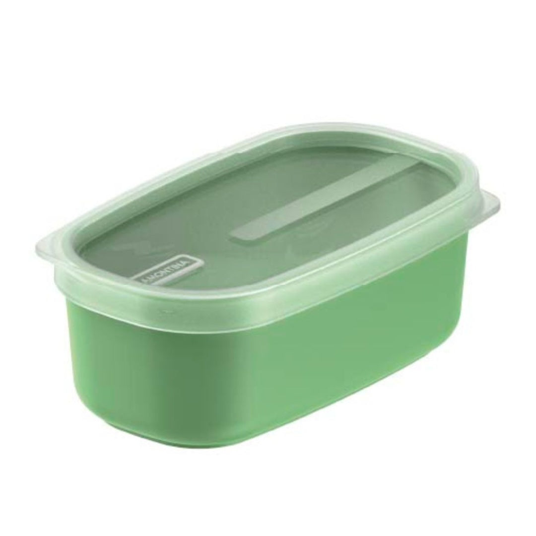 Recipiente verde con tapa 650ml. Tramontina