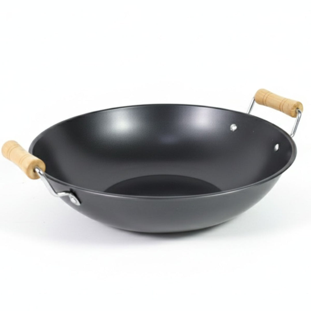 Sartén wok de acero al carbono 30cm.