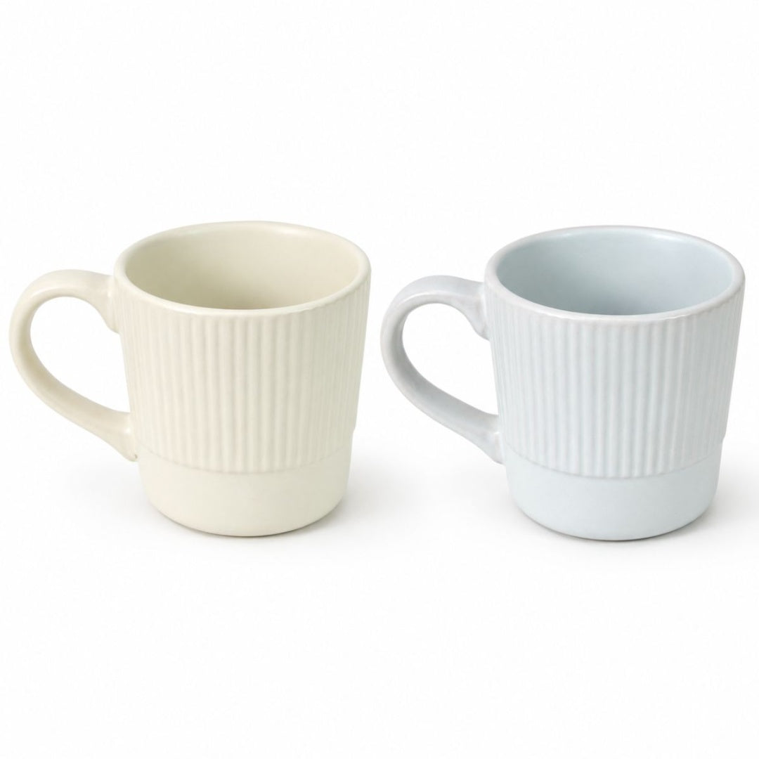 Taza de cerámica acanalada 9.5x9cm