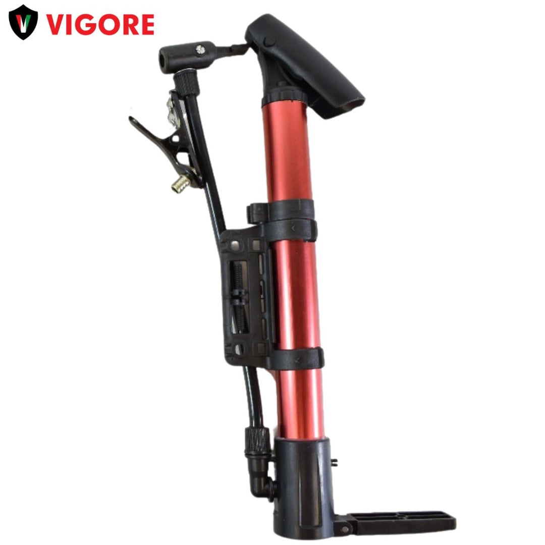 Inflador para bicicletas y pelotas 30 cm. Rojo