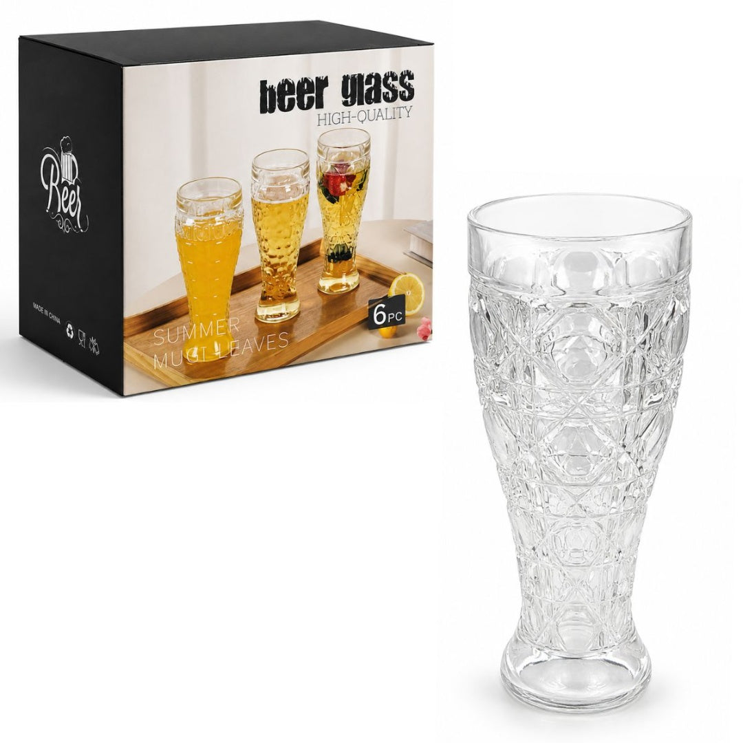 Vaso de vidrio x6 unidades 350ml