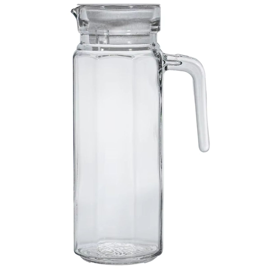 Jarra de vidrio con tapa 1L