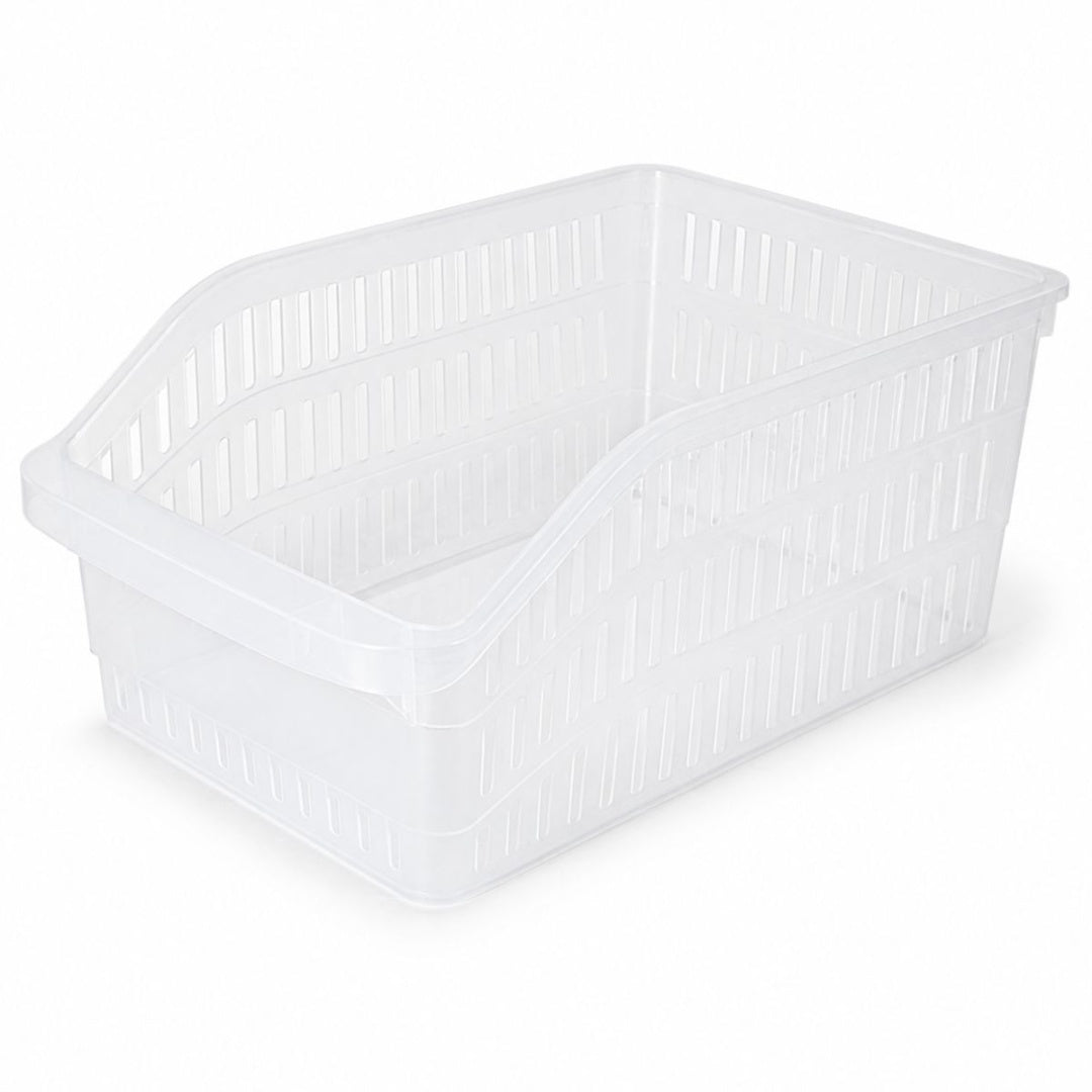 Organizador plástico transparente 30x20x13cm