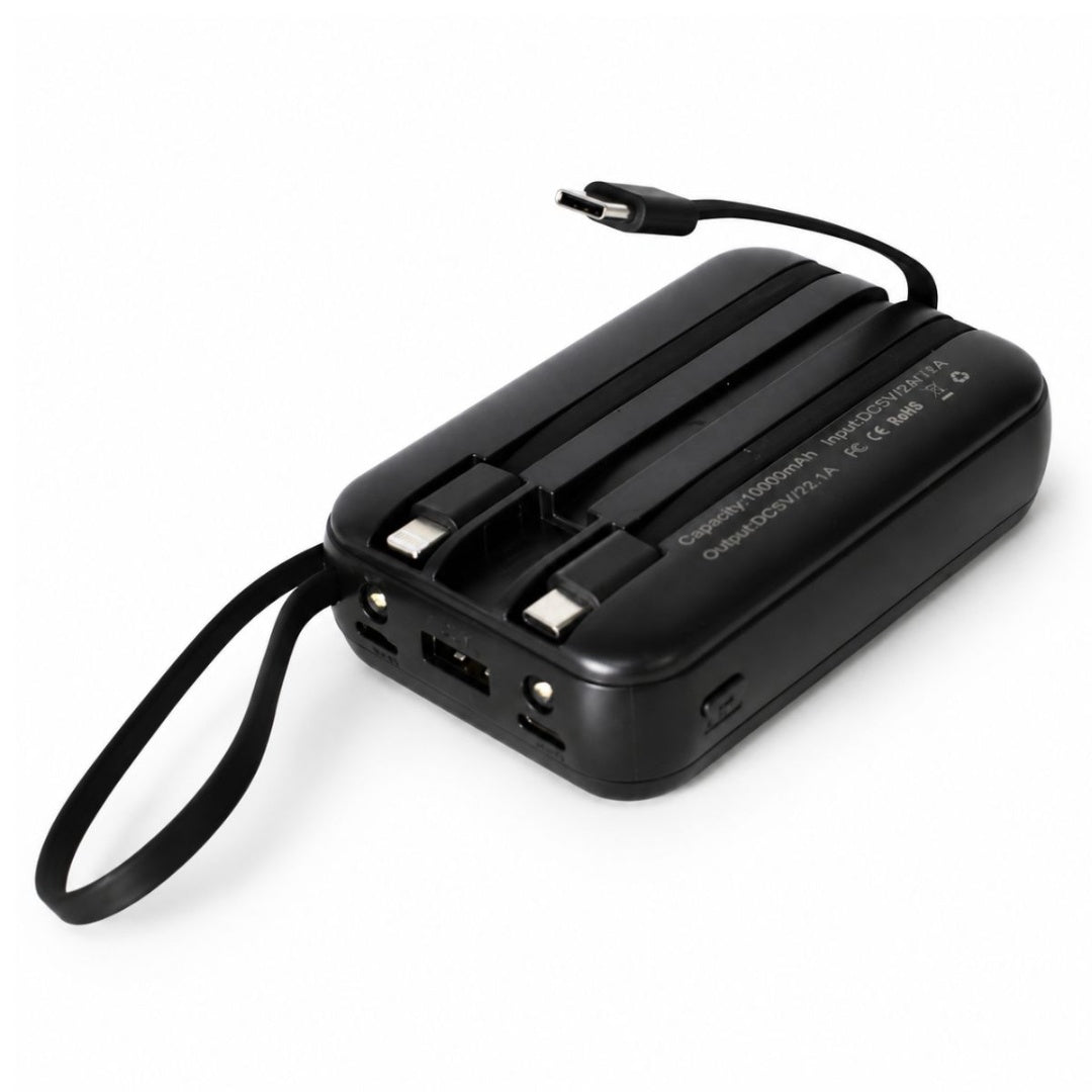 Power Bank 4000mAh con cables integrados