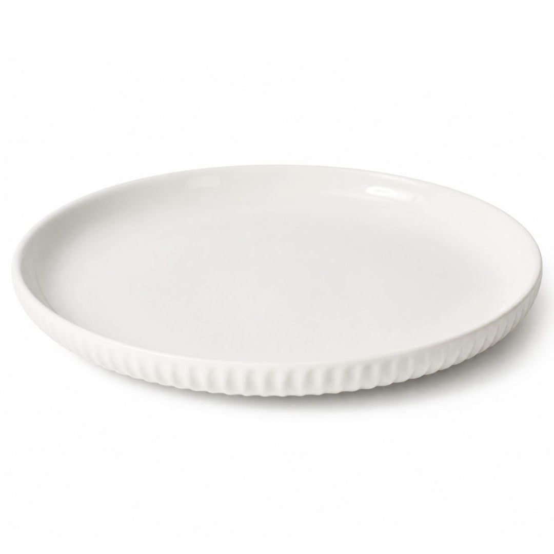 Plato de cerámica blanco 25cm.