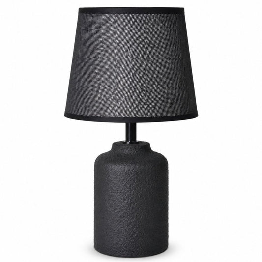 Lámpara de cerámica negra 33cm.