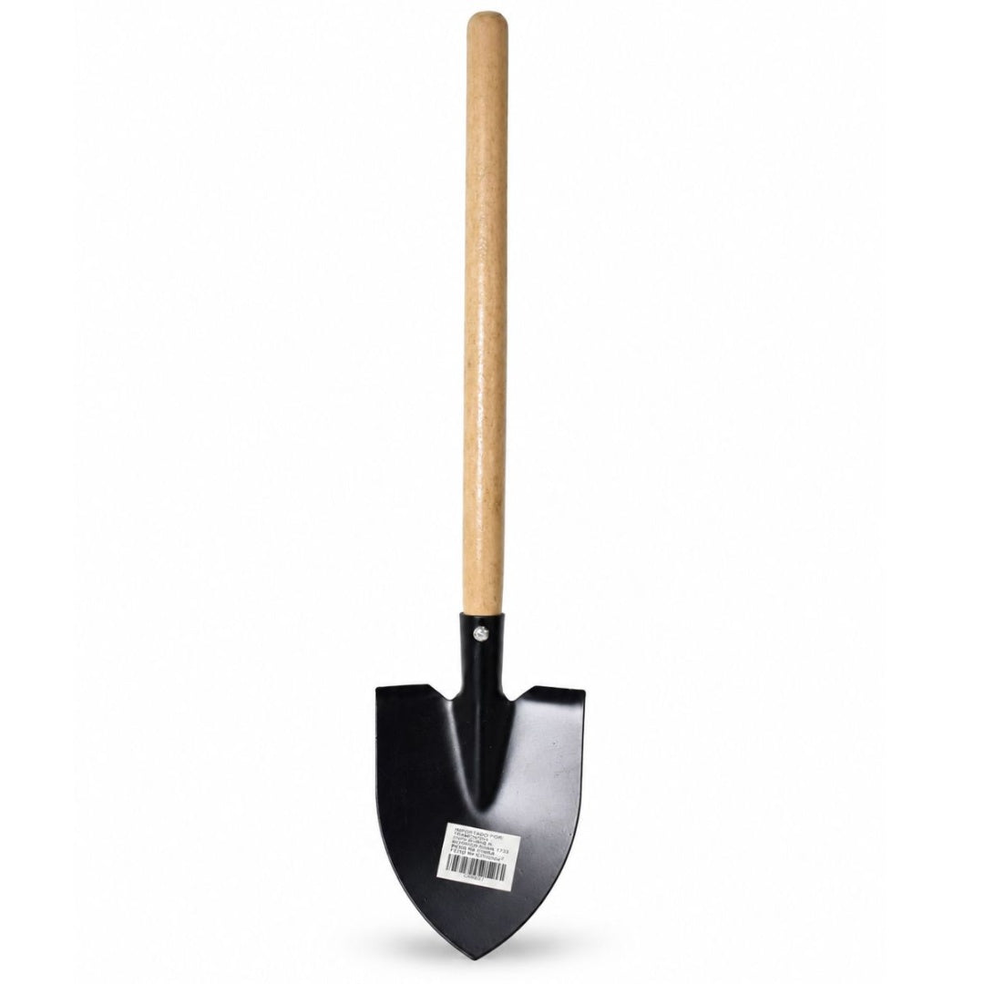 Pala de jardín con mango de madera 52cm