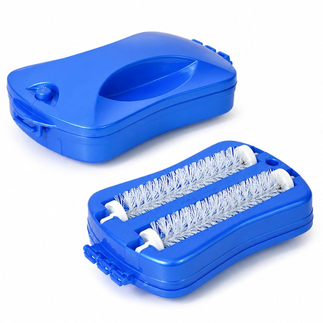 Cepillo limpiador azul para mesas