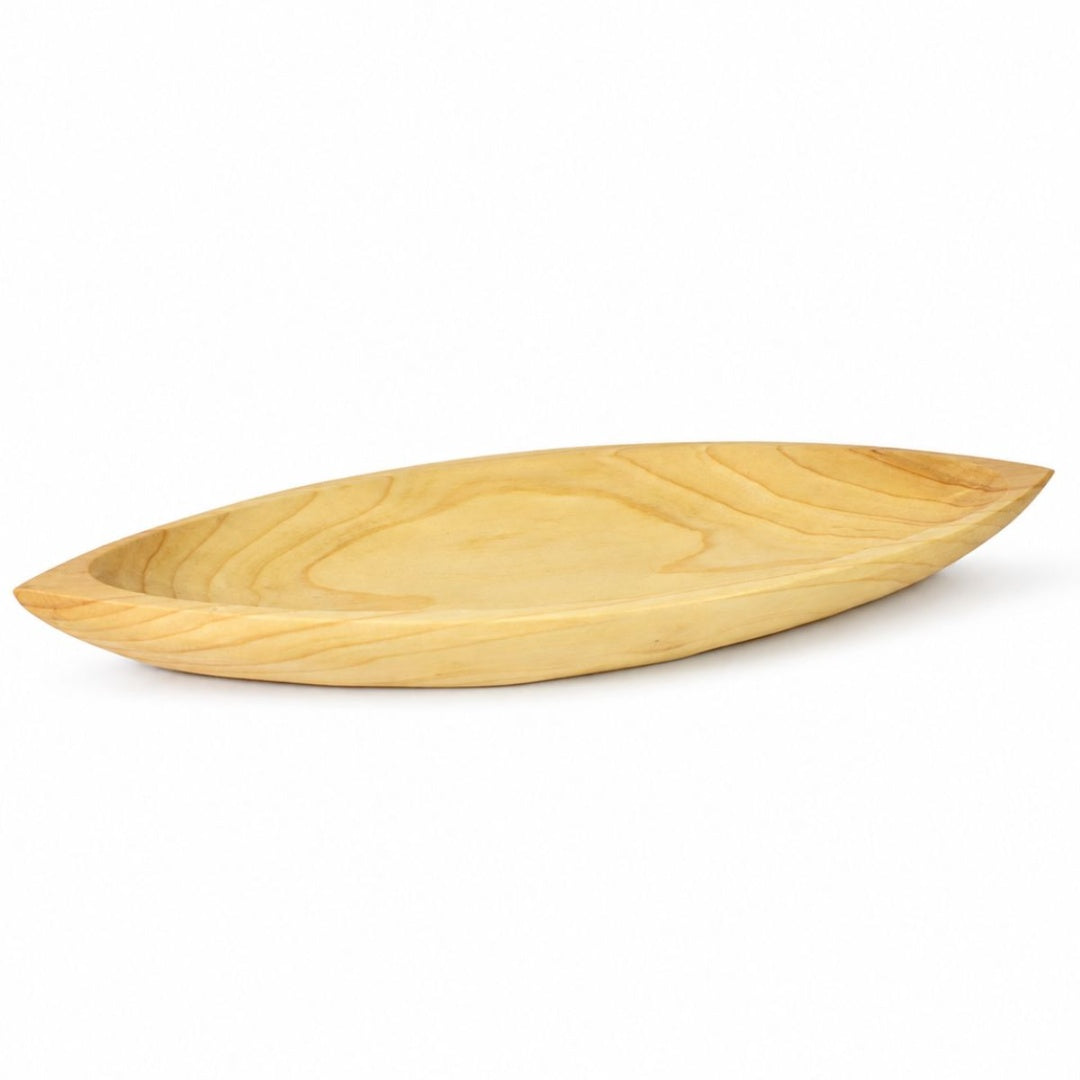 Bandeja ovalada de madera 49x18x4.5cm