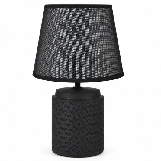 Lámpara de cerámica negra 33cm.
