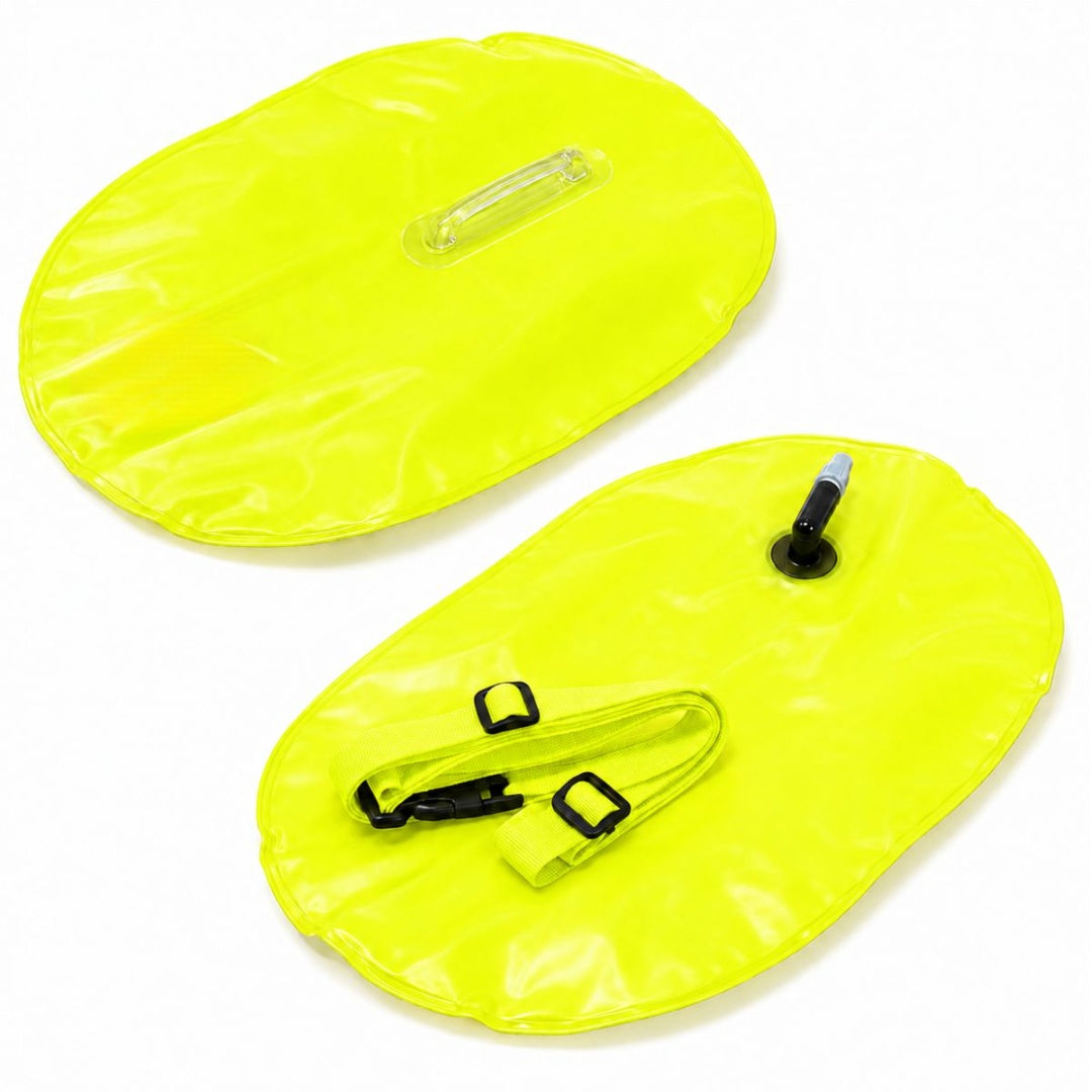 Boya inflable para natación amarilla 47x30cm