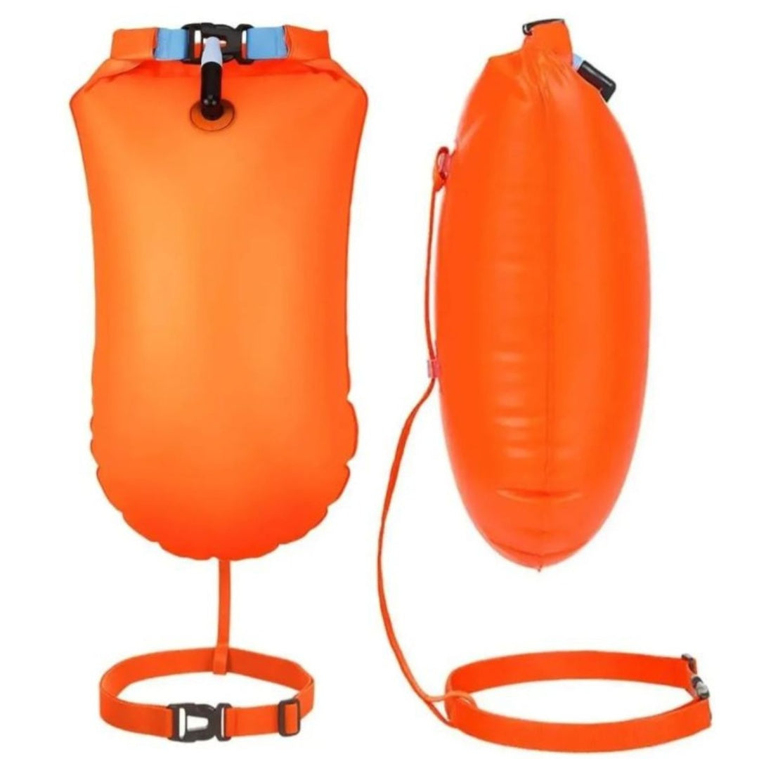 Boya inflable para natación naranja 60x18cm