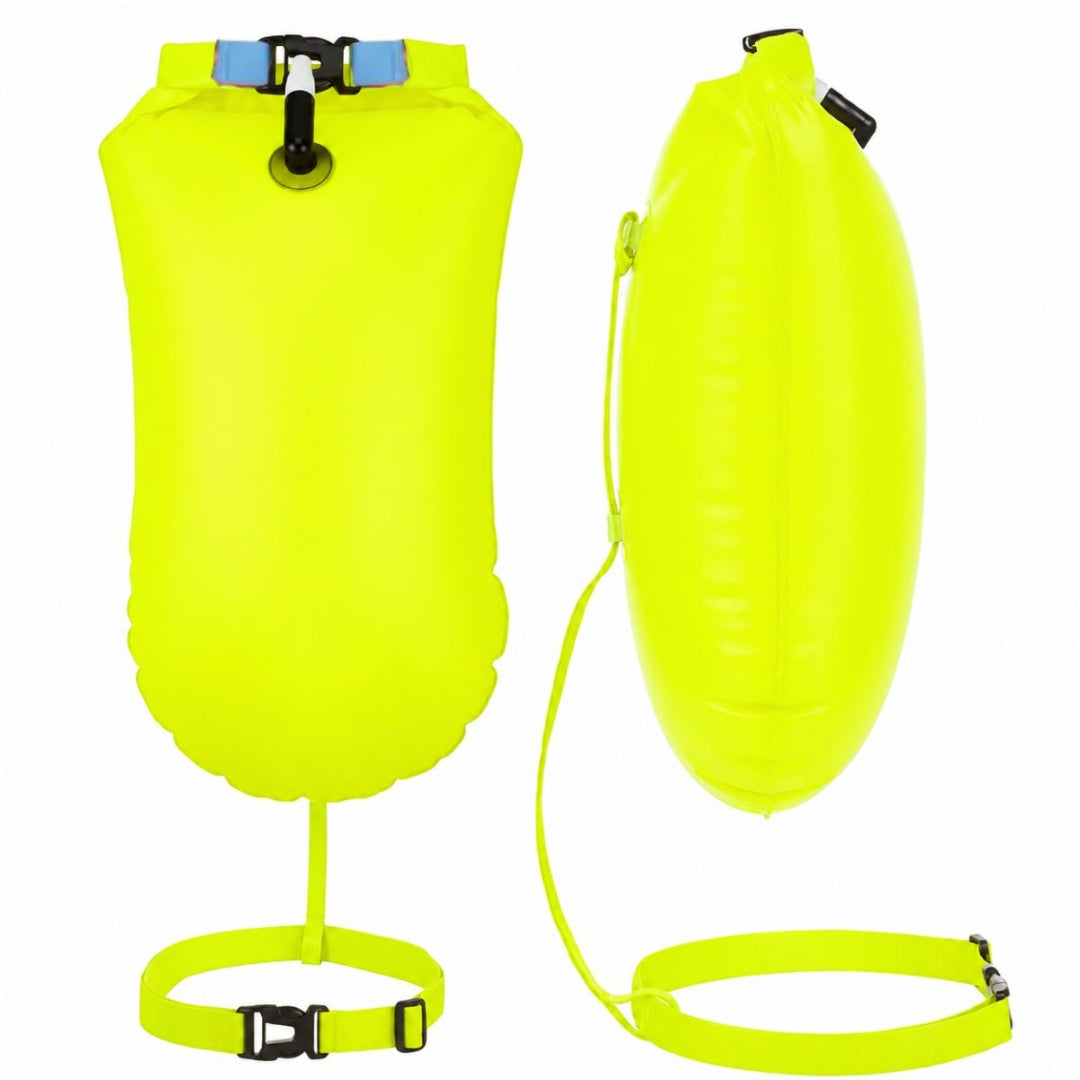 Boya inflable para natación amarilla 60x18cm