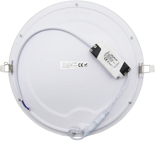 Panel LED 24W, de embutir, empotrar redondo BLANCO