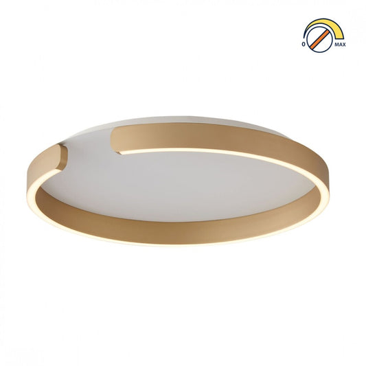 Plafón LED, Diseño anillo cortado, Dimerizable 40W 60CM
