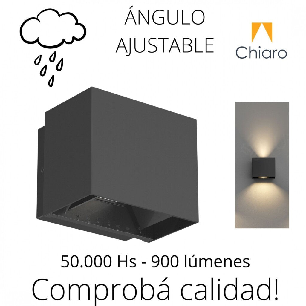 Spot aplique cubo led ángulo regulable 10w IP65