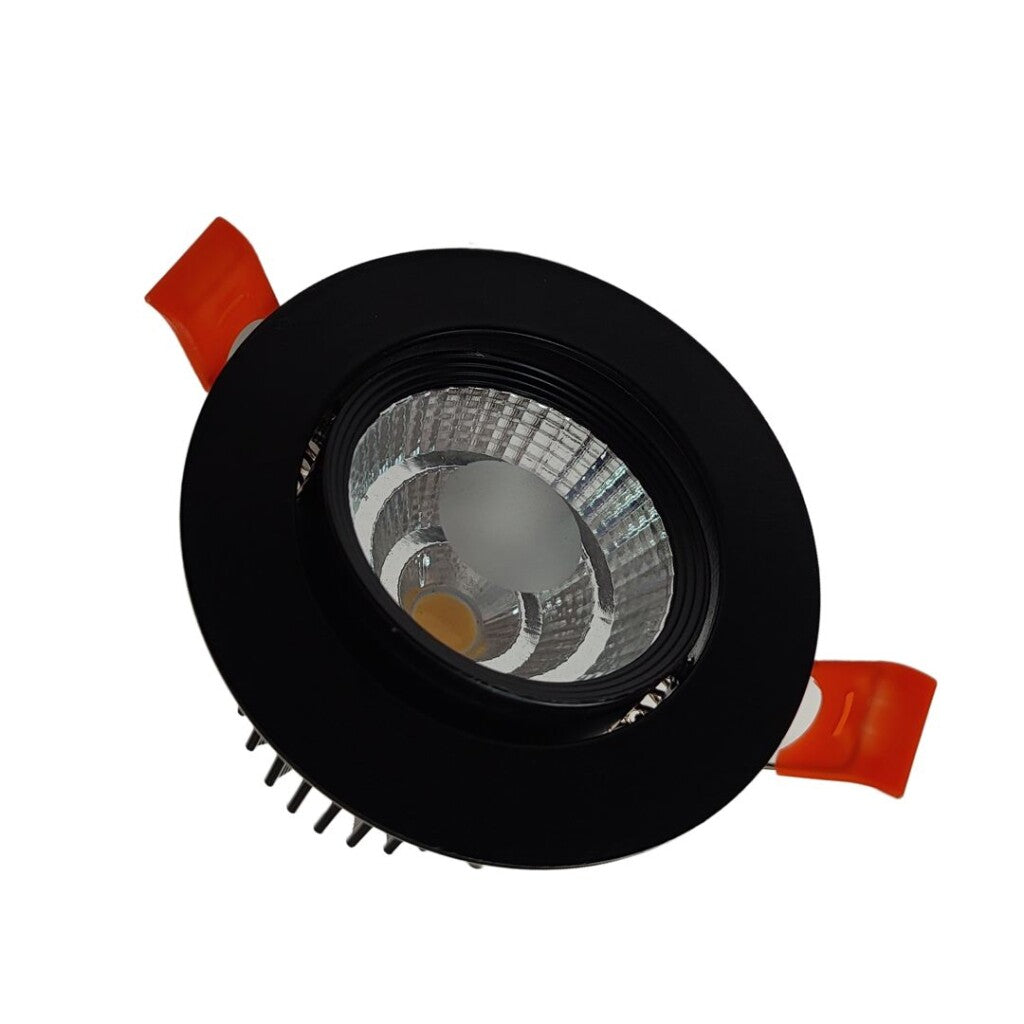 Spot LED 5W MÓVIL, de empotrar redondo, Dimerizable NEGRO