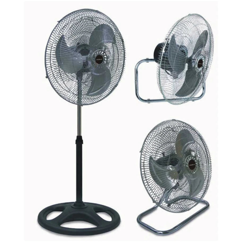 ventilador 3 en 1 pie/turbo/pared
