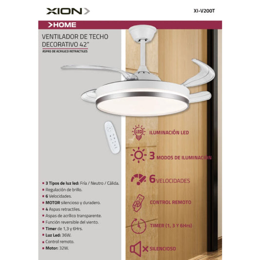 Ventilador de techo 42".