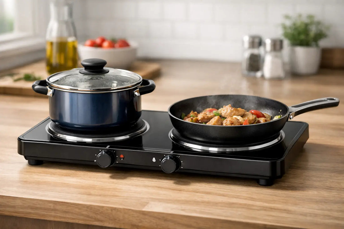 Anafe eléctrico de dos hornallas para tu cocina