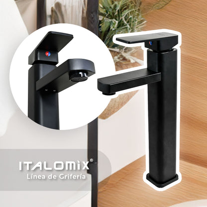 CANILLA NEGRA 30CM TUBULAR ITALOMIX LH-3323