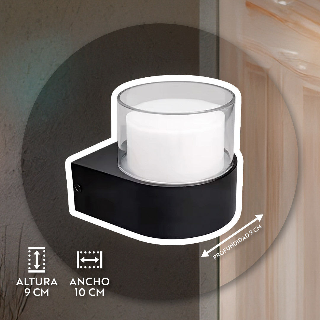 LUMINARIA LED REDONDO NEGRO 5W LH-3467