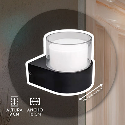 LUMINARIA LED REDONDO NEGRO 5W LH-3467