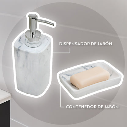ACCESORIO CERAMICO P/BANO 4PZ LH-3649