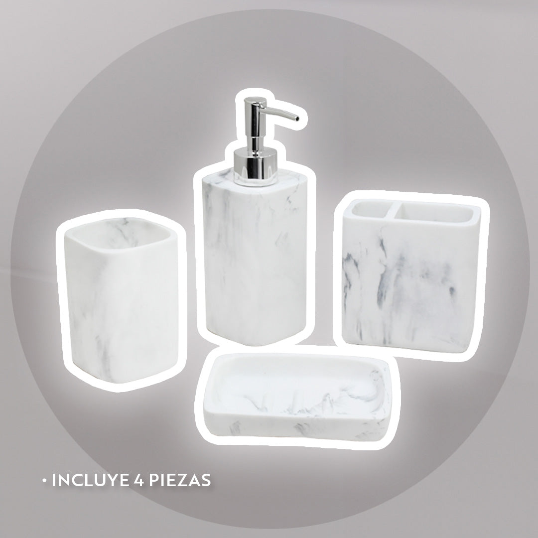ACCESORIO CERAMICO P/BANO 4PZ LH-3649