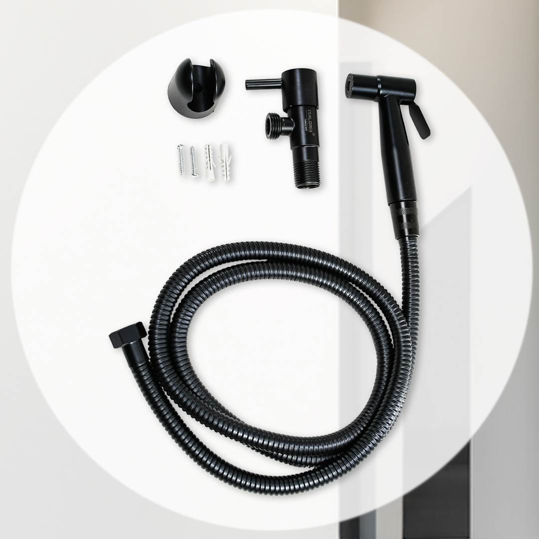 DUCHA HIGIENICA NEGRA METALICA ITALOMIX LH-3325
