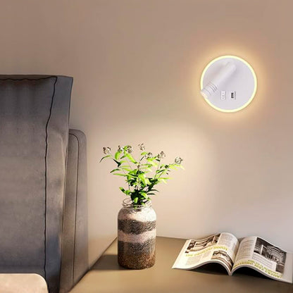 LAMPARA DE PARED CON INTERRUPTOR Y USB LH-3473