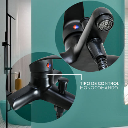 MONOCOMANDO NEGRO MATE PARA DUCHA ITALOMIX LH-3259