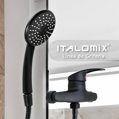MONOCOMANDO DUCHA SIN TRANS NEGRO ITALOMIX LH-3258