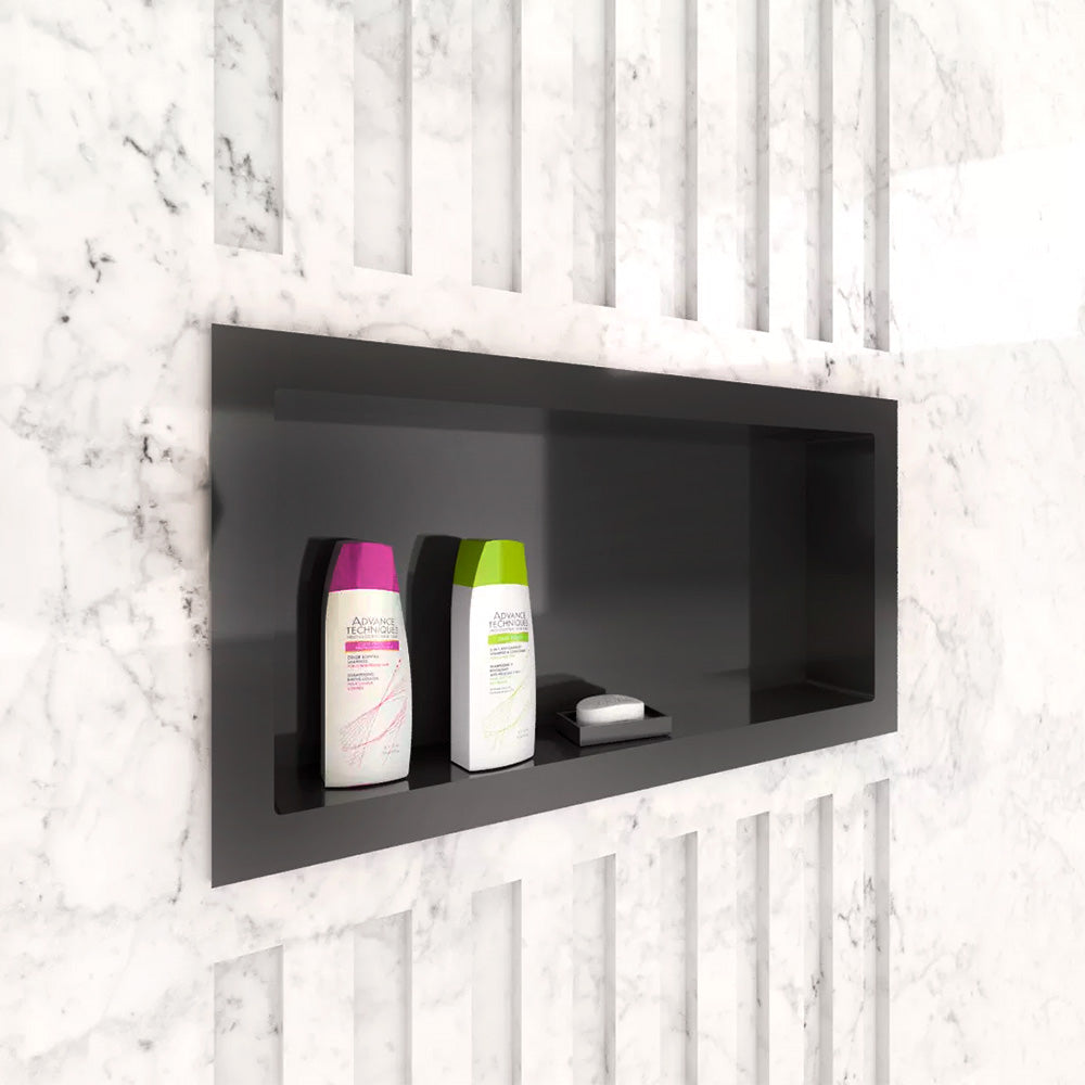 NICHO NEGRO P/EMBUTIR 30X60CM PARA BAÑO METASUL