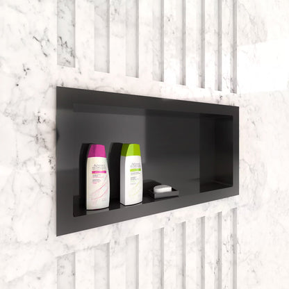 NICHO NEGRO P/EMBUTIR 30X60CM PARA BAÑO METASUL