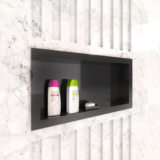 NICHO NEGRO P/EMBUTIR 30X60CM PARA BAÑO METASUL