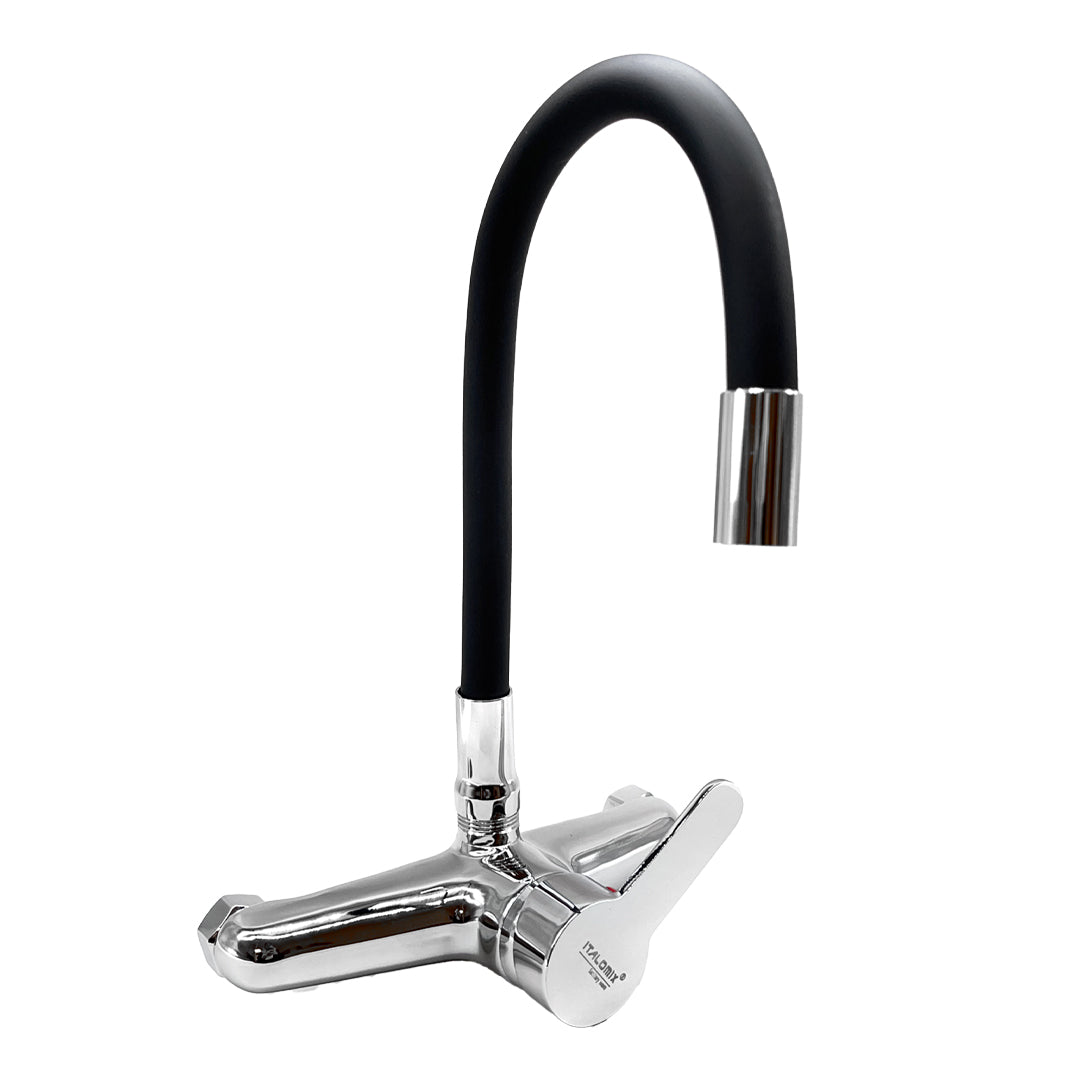 MONOCOMANDO PARED 20CM CROM/NEGRO ITALOMIX LH-3030
