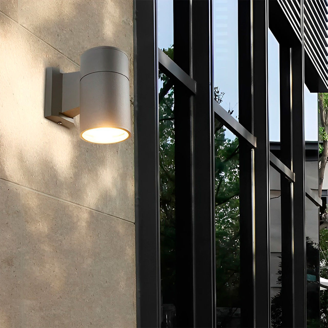 LUMINARIA EXT 1 LUZ 6.5CM DE DIAMETRO GRIS LH-2809
