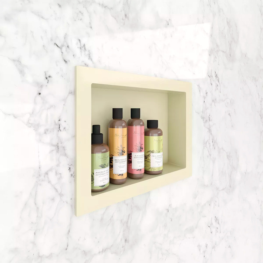 NICHO BEIGE P/EMBUTIR 30X40CM PARA BAÑO METASUL