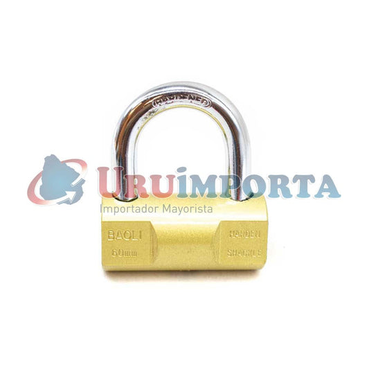 CANDADO BRONCEADO EN BLISTERS 60MM BAOLI LH-1276