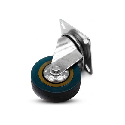 RUEDA GIRATORIA 2 1/2″ DE GOMA-METAL LH-2470
